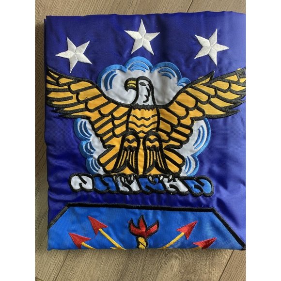 Embroidered Sewn US Air Force USAF 3x5 (Double Sided) Nylon Flag - Picture 3 of 4